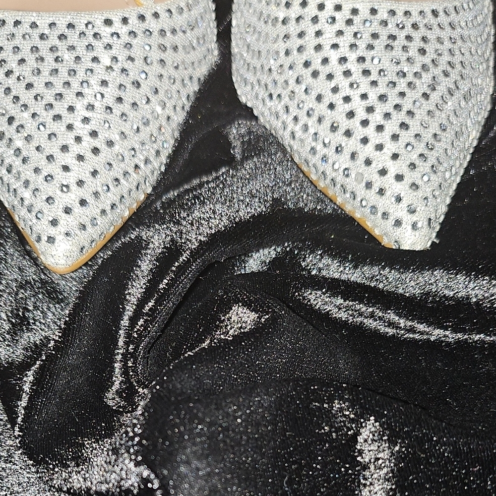 Steve Madden Glittering Silver Heels - Picture 2 of 6